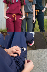 Les ensembles fonctionnels d'uniformes de gommage avec la chemise à séchage rapide de douille courte et le collier réglable de support - Product Image 5