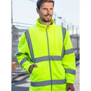 Veste polaire haute visibilité personnalisée, vêtements de travail, sweats à capuche et sweat-shirts promotionnels - Product Image 1