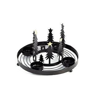 เชิงเทียนโลหะกุหลาบช่อพวงหรีด - Product Image 3