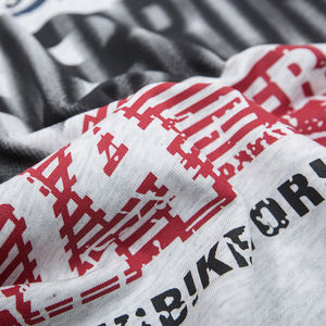 Camiseta Casual Holgada de Verano para Hombre, 100% Algodón, Antiarrugas, con Cuello en V, Manga Corta, Tejido Transpirable, Estampado en Serigrafía - Product Image 4