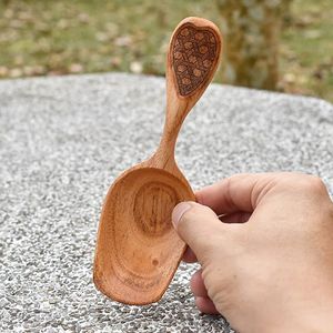 ¡Gran oferta de cucharas de madera con logotipo personalizado de gama alta, mini cuchara de té y café para bodas, medidas de miel perfectamente! - Product Image 4