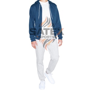 Sweat à capuche pour homme avec fermeture éclair, personnalisé, brodé, en molleton 100% coton, tissu lourd, 500 g/m², personnalisation complète, haute qualité, prix bas - Product Image 1