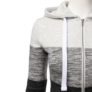 Sudadera con capucha y cremallera completa térmica OEM para mujer, ropa de calle informal, figuras con hombros caídos, sudaderas con capucha transpirables ecológicas de punto - Product Image 6