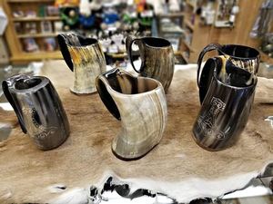 Genuine Drinking Horn Cups Horn Shot <b>Glass</b> Drinking <b>Glass</b> Handmade Horn <b>Glass</b> for Home Hotel and Restaurant - Product Image 2