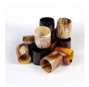 Buffalo Horn Elegant Dining Table <b>Napkin</b> <b>Holder</b> Rings for Customized Wooden <b>Napkin</b> Ring Tableware Antique Product for Home - Product Image 5