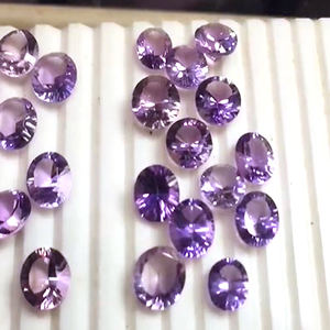 108 piezas de amatista Natural 14x10MM 16x12MM 18x13mm 20x17mm faceta de pera ovalada 1002 Cts lote Iroc Venta de piedras preciosas sueltas de calidad - Product Image 5