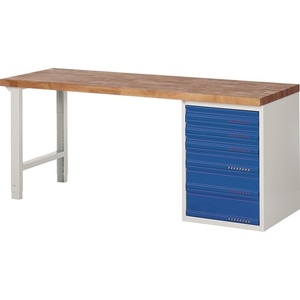 <b>Tool</b> <b>Cabinet</b> Workbench 650 W2000xD700xH840mm Beech Light Grey/Blue - Product Image 1