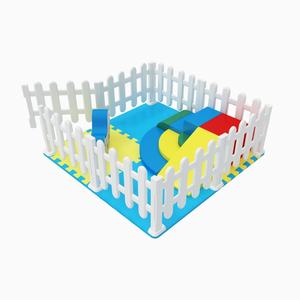 Коммерческий Детский белый мягкий игровой забор набор оборудования для помещений Маленькая детская игровая площадка - Product Image 2
