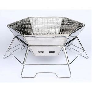 Stainless steel grill, <b>foldable</b>, hexagonal - Product Image 2