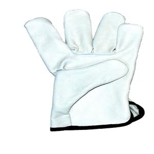 Guantes de trabajo de cuero de vaca de alta resistencia, protección de manos duradera para construcción, antivibración Flexible General - Product Image 2