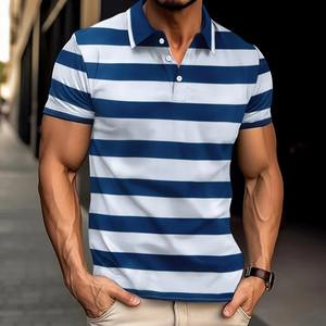 Polos para hombre de alta calidad 2025, moda OEM hecha en fábrica, algodón de talla grande, colores deslizantes, nuevo último diseño, polos para hombre - Product Image 6