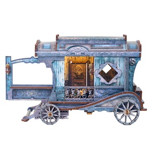 IIECREATE Casa en Miniatura K-1088 Nuevo Coche Móvil Rompecabezas 3D de Madera DIY Casa de Muñecas para Adultos - Product Image 2