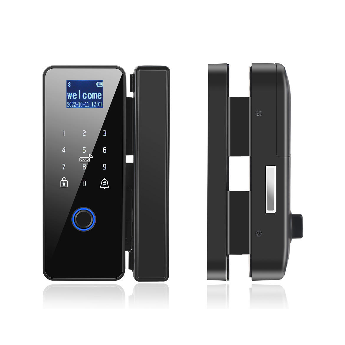 Sicurezza Casa Serratura Elettronica Impronte Digitali 70mm - Con Password, Chiave E App Smart Life Serratura Elettronica Cilindro 35/35 Password Chiave