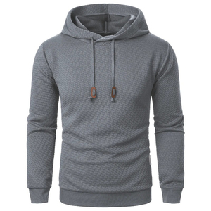 Top tendance hommes épais goutte épaule à capuche Streetwear pull surdimensionné décontracté sweats à capuche - Product Image 1