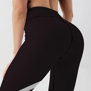 Mallas de Yoga de secado rápido de cintura alta informales para mujer, mallas deportivas transpirables de compresión suave, satinada tela al por mayor - Product Image 3