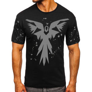 เสื้อยืดคอกลมผ้าฝ้าย100% สำหรับผู้ชายแห้งเร็วเข้ารูปพิมพ์โลโก้ตามสั่งวัสดุเจอร์ซี่ลายสีทึบ - Product Image 1