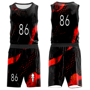Maillot de basket-ball de haute qualité OEM personnalisé votre propre équipe maillots de basket-ball ensemble uniforme de basket-ball vierge - Product Image 1