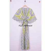 Vêtements de mode africaine pour femmes en gros, robe traditionnelle Kaftan, robe midi florale, robe confortable et respirante, style hippie
