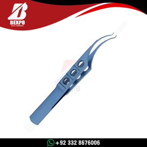 Pinzas de sutura McPherson premium de acero inoxidable, herramienta microquirúrgica oftálmica para atar suturas, instrumentos quirúrgicos con certificación CE ISO - Product Image 3