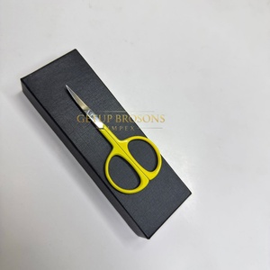 Tijeras Profesionales de Peluquería para Niños, Seguras, de Acero Inoxidable Afilado, Curvas, para Cutículas, Producto de Cuidado para Bebés, Cerámica Personalizada - Product Image 4