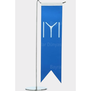 Custom Swallowtail Desk <b>Flag</b> Digital Printed Pennant Style Made of Nylon and Polyester Material Without <b>Pole</b> - Product Image 1