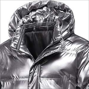 High Quality Custom Lightweight <b>Quilted</b> Puffer <b>Jacket</b> for Men Stand High Street Hooded Polyester Filled Canvas Fabric Winter - Product Image 3