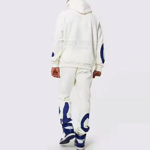 Nouvel arrivage Ensemble de deux pièces Ensembles de jogging Pantalons élastiques pour hommes Survêtement de gym avec impression bouffante pour hommes à vendre - Product Image 2