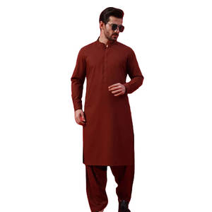 Vente en gros de shalwar kameez pour hommes, couleur unie, coton à haute densité, infroissable, séchage rapide, toutes saisons, marque privée, en vrac, Pakistan - Product Image 1