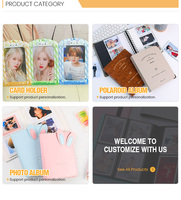 Carnet de budget A7 transparent avec système de feuilles mobiles et couverture en PVC pour l'école et le bureau