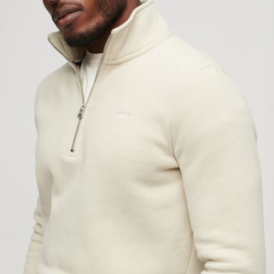 Fábrica personalizada de media cremallera sudaderas con capucha de cuello simulado Zip Up sudaderas para los hombres de algodón media cremallera sudadera Oem Odm - Product Image 2