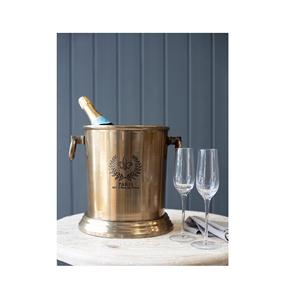 100% Best Aluminum Wooden Design <b>Ice</b> Bucket Champagne Beer Wine <b>Cooler</b> Cow Horn for Steel <b>Ice</b> Bucket with Use Home & Restaurant - Product Image 6