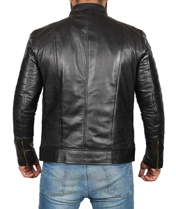Venta al por mayor chaqueta de cuero de los hombres de alta calidad slim fit transpirable 100% chaqueta de cuero puro disponible en precio asequible - Product Image 3