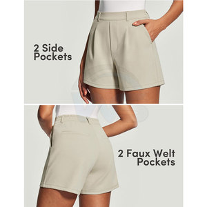 Elegant Look Premium Quality <b>Tailored</b> <b>Shorts</b> <b>Men</b> Smart Casual Slim Fit Lightweight Dress <b>Shorts</b> For Summer Office Wear - Product Image 5