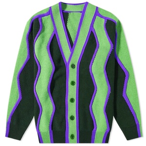 Cárdigans Casuales Personalizados de Primavera con Logotipo Personalizado, Estilo Chevron en Zigzag, Suéteres de Punto para Hermandades y Fraternidades, Apliques Bordados - Product Image 6