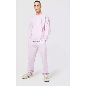 ชุดวอร์มแฟชั่นใหม่แบบขายส่ง ผ้าโพลีเอสเตอร์/คอตตอน มีฮู้ด สไตล์สตรีทแวร์ ชุดลำลองผู้ชายแบบ 2 ชิ้น สั่งทำได้ - Product Image 1