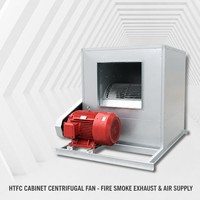 Ventilateur centrifuge HTFC pour armoire 380V, faible bruit, évacuation de fumée et d'air, avec roue à aubes en cage d'écureuil