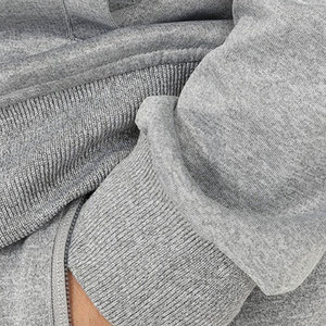 Conjunto de pantalones cortos con capucha de lavado de 2 piezas personalizados de alta calidad para hombres, conjunto de pantalones cortos con capucha, conjunto de Sudadera corta en blanco - Product Image 5