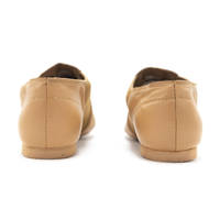 Diseño de logotipo personalizado OEM, zapatos de ballet de lona elástica de cuero genuino para niñas y mujeres, económicos y de alta calidad.