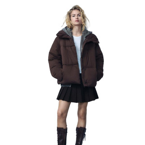 Trendy High Quality Plus Size Women's Breathable <b>Windproof</b> Waterproof Sports Zip Jacket Fashionable Plain Windbreaker for Winter - Product Image 1