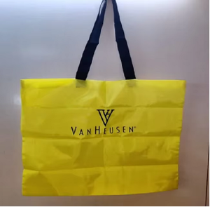 Bolsa de compras con asa de tela de poliéster ecológico ligera y duradera para libros y accesorios de comestibles de viaje - Product Image 3