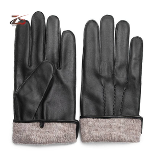 Guantes de cuero suaves de invierno para hombre, guantes de cuero para conducir para hombre a la moda para exteriores de Pakistán - Product Image 1