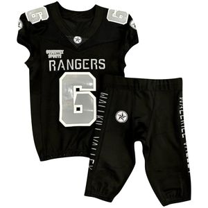 Conjunto de camiseta y pantalones de fútbol americano para jóvenes con sublimación personalizada, diseñado para comodidad, durabilidad y juego en equipo - Product Image 2