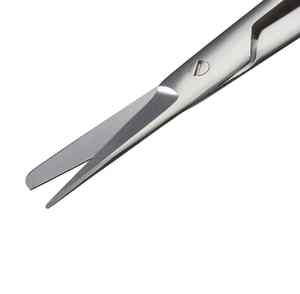 Source d'alimentation manuelle de ciseaux de pansement chirurgical en acier inoxydable émoussé de haute qualité pour les outils de soins de santé médicaux et dentaires - Product Image 2