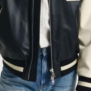 Chaquetas Varsity de Piel de Oveja de Alta Calidad Anti-UV para Hombre y Mujer, Nuevo Estilo con Cuello Alto, Todas las Tallas y Colores, Lana de Baja Densidad - Product Image 4