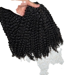 Vietnamese 100% Natural Super Double Draw High Quality Hair Wholesale Price Bundle <b>Tape</b> Tip Clip Ins Loose Deep Wave Curly - Product Image 1