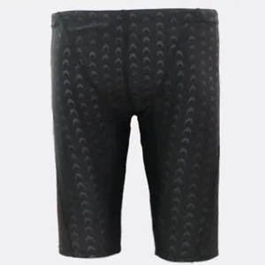 Maillot de bain de compétition professionnel pour homme XXL, taille mi-haute, imprimé monochrome, séchage rapide, sportif, idéal pour la plage, en polyester et élasthanne - Product Image 1