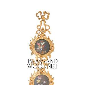 Triple plaque murale verticale avec cadre en laiton massif doré en porcelaine peinte à la main - Product Image 5