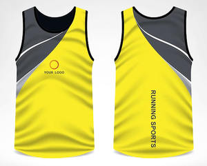 Maillot de gym personnalisé pour hommes vêtements de sport haut de gamme débardeur de musculation polyester coton spandex avec impression par sublimation - Product Image 4