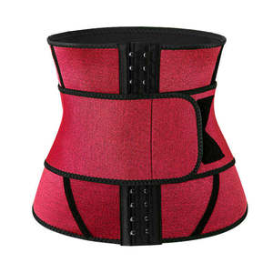 Logo personnalisé Deux Ceintures Néoprène Taille Shaper Femmes Minceur Acier Corset Désossé Double Ceinture Taille Formateur & Fat Burning Ceinture - Product Image 6