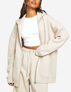 Nouveauté 2025 – Sweats à capuche pour femmes en molleton 100 % coton, épais, confortables, coupe décontractée, oversize, avec poignets côtelés extensibles, style streetwear - Product Image 6